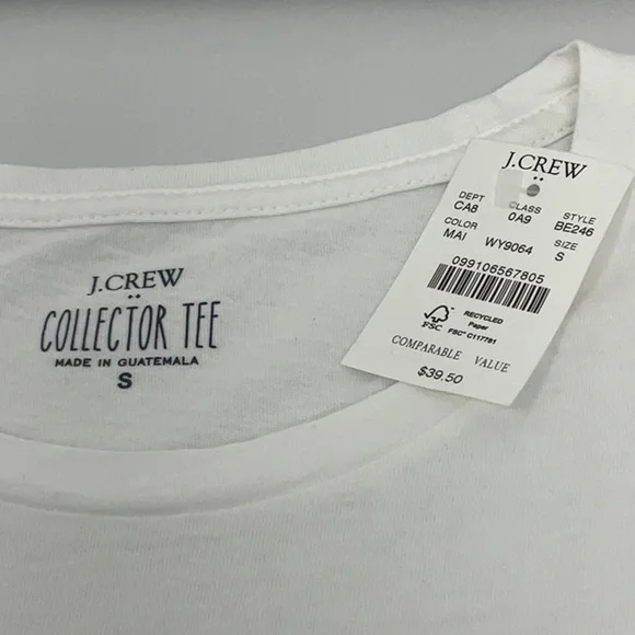 NWT J Crew women’s short sleeve Collector Tee, size S - Picture 2 of 4